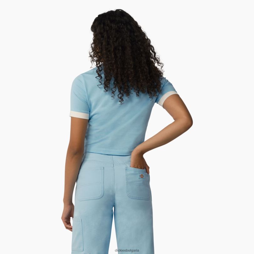 Жени Dickies тениска с топли извори небесно синьо (su9) облекло R2PH81997