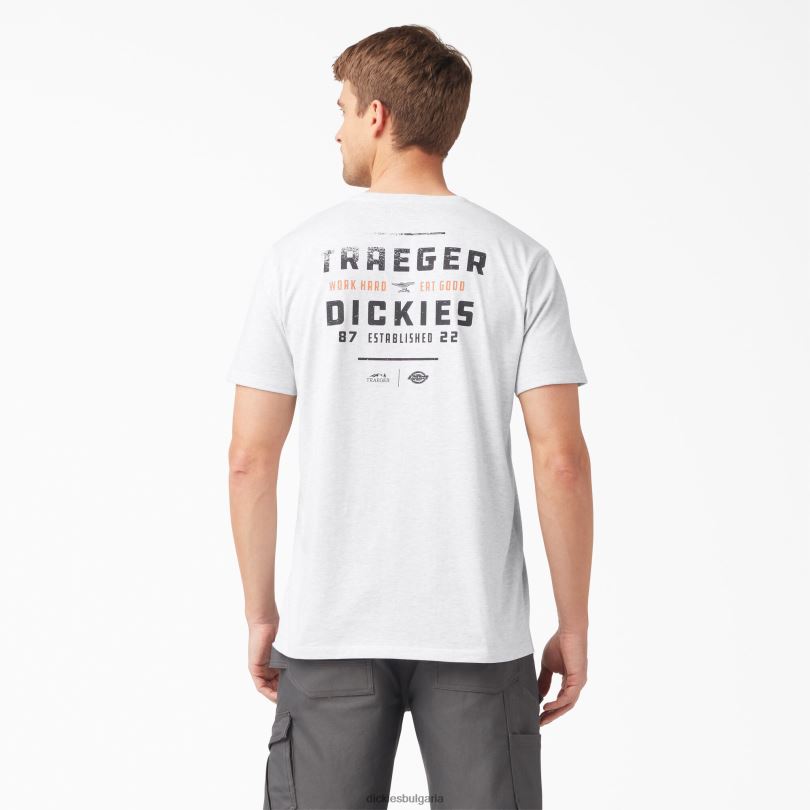 мъже Dickies тениска traeger ultimate grilling пепеляво сиво (ag) облекло R2PH8591