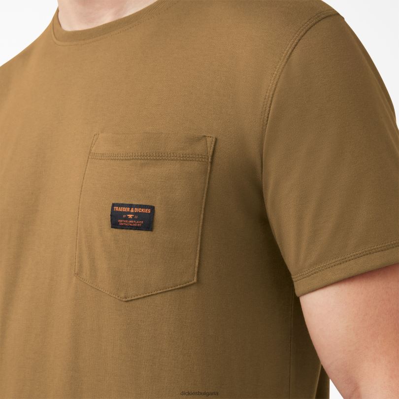 мъже Dickies тениска traeger ultimate grilling кафява патица (bd) облекло R2PH8592