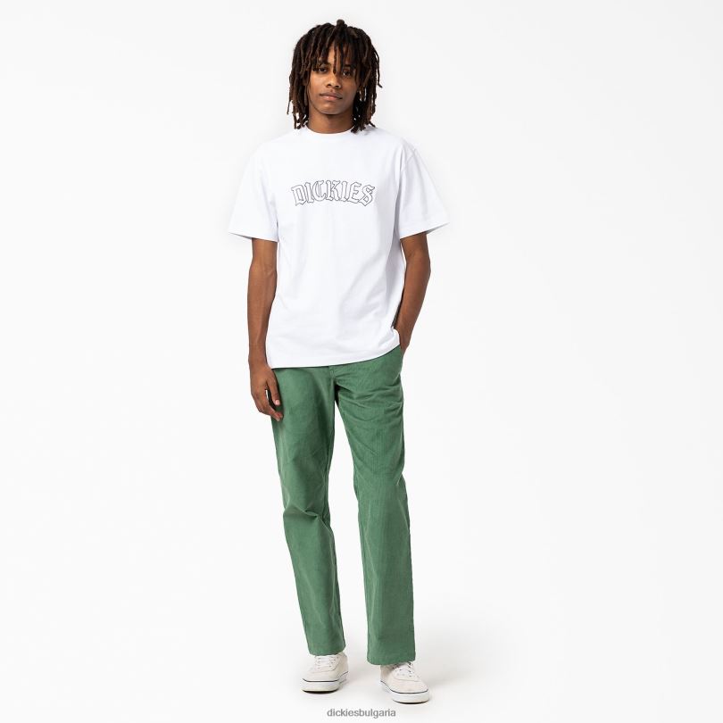 мъже Dickies тениска с къс ръкав union springs бяло (wh) облекло R2PH8799