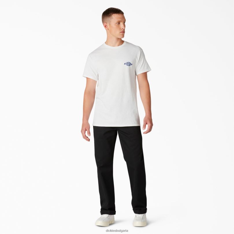 мъже Dickies наследствена графична тениска бяло (wh) облекло R2PH8905