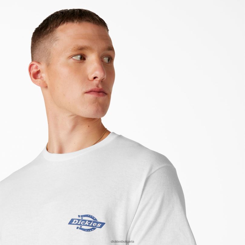 мъже Dickies наследствена графична тениска бяло (wh) облекло R2PH8905