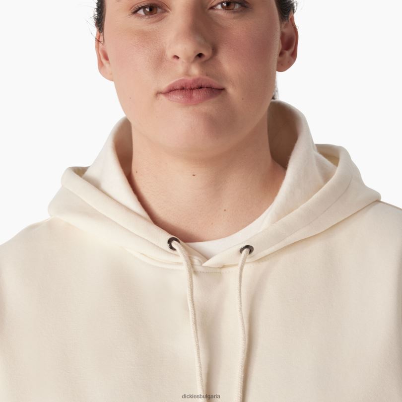 Жени Dickies плюс тежък пуловер с ръкави с лого антично бяло (aw) облекло R2PH82341