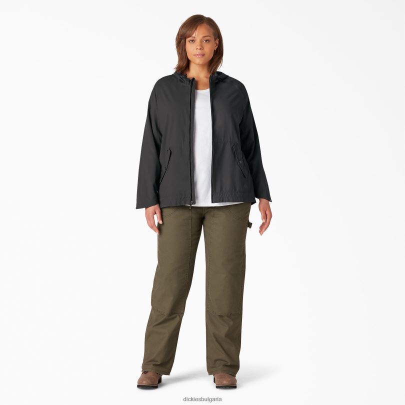 Жени Dickies плюс висококачествено яке с качулка черен (bkx) облекло R2PH82327
