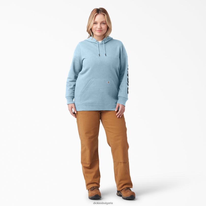 Жени Dickies плюс тежък пуловер с ръкави с лого чисто синьо (eu) облекло R2PH82343