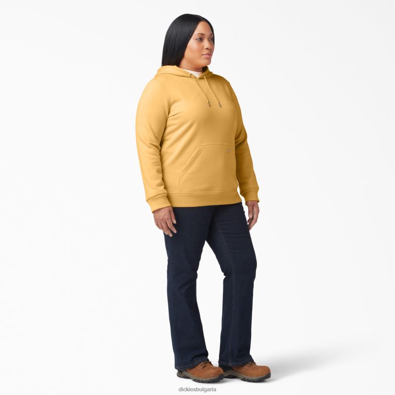 Жени Dickies плюс тежък пуловер с ръкави с лого оранжево сияние (og3) облекло R2PH82350