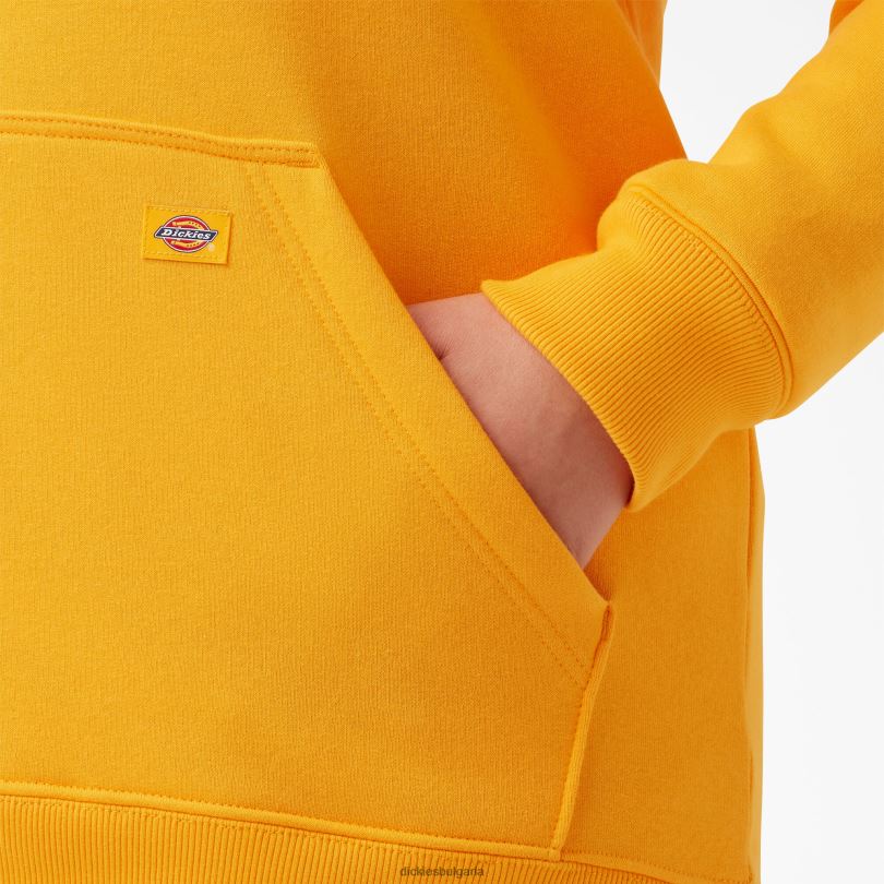 Жени Dickies плюс тежък пуловер с ръкави с лого сияещо жълто (r2y) облекло R2PH82351