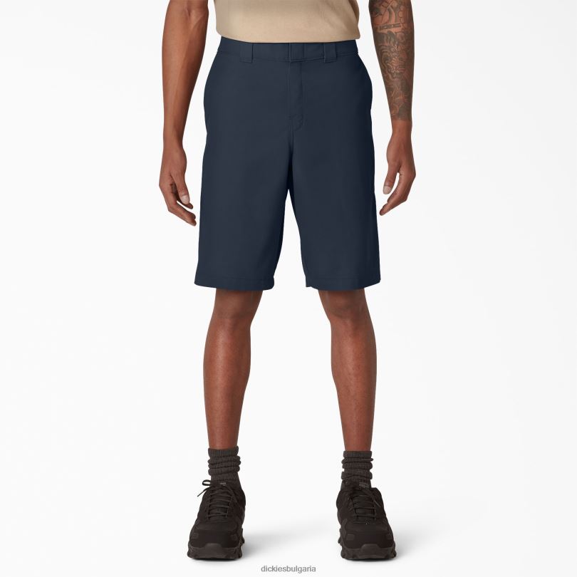 мъже Dickies охлаждащи активни къси панталони 11" тъмно синьо (dn) работно облекло R2PH8394