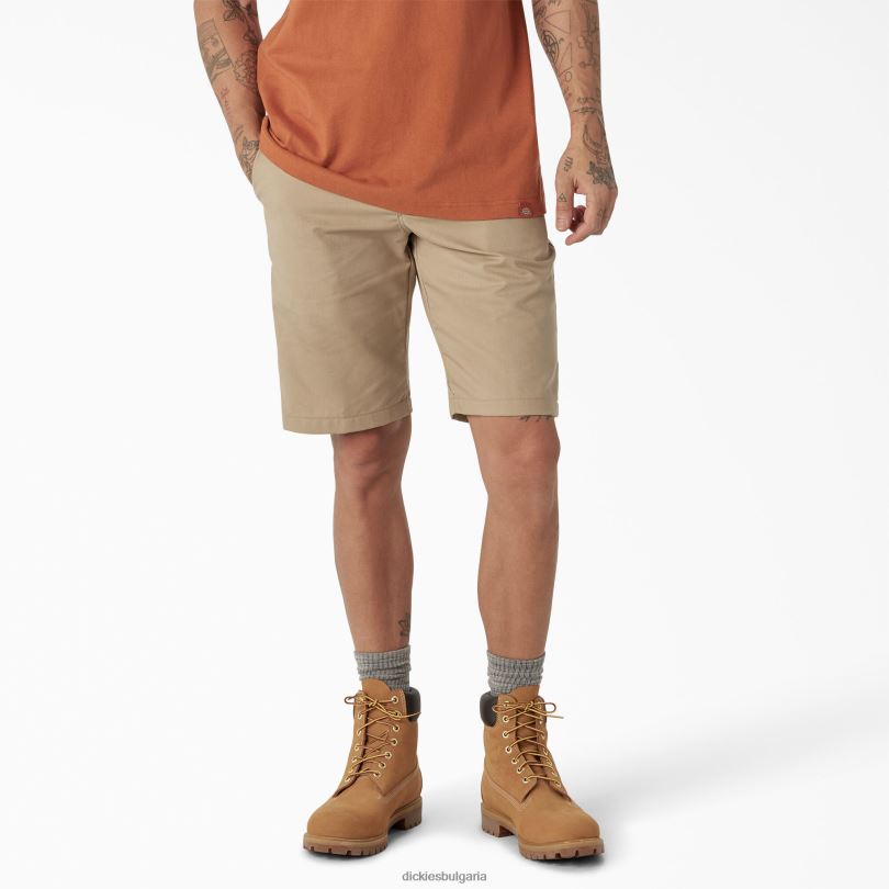 мъже Dickies охлаждащи активни къси панталони 11" пустинен пясък (ds) работно облекло R2PH8395