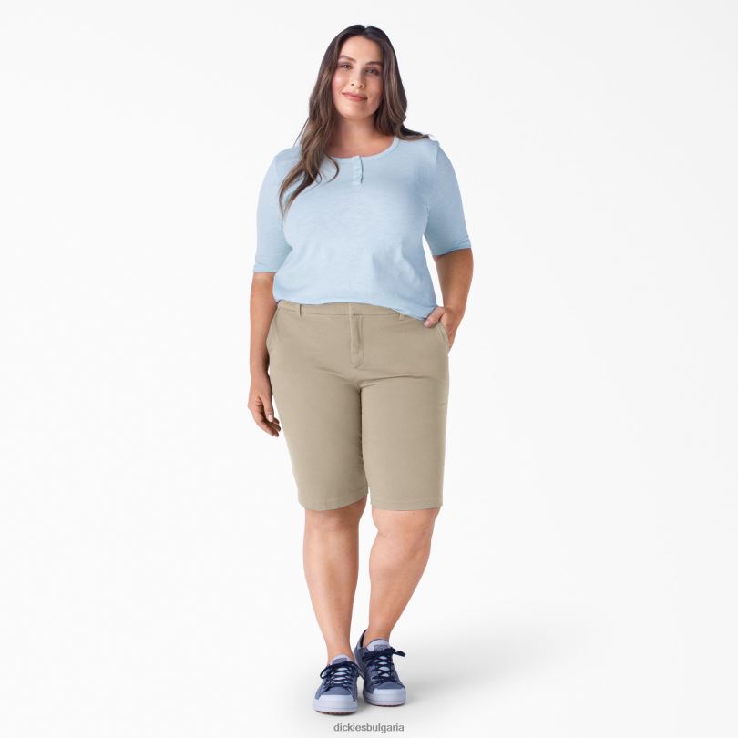 Жени Dickies плюс перфектни кепър бермуди 11