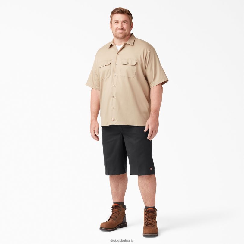 мъже Dickies свободни работни панталони с плоска предна част 13