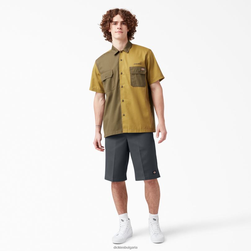 мъже Dickies свободни работни панталони с плоска предна част 13