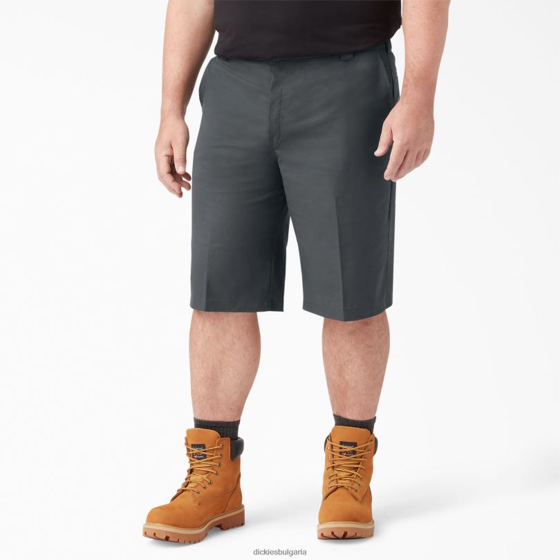 мъже Dickies охлаждащи активни къси панталони с плоски предни панталони 13