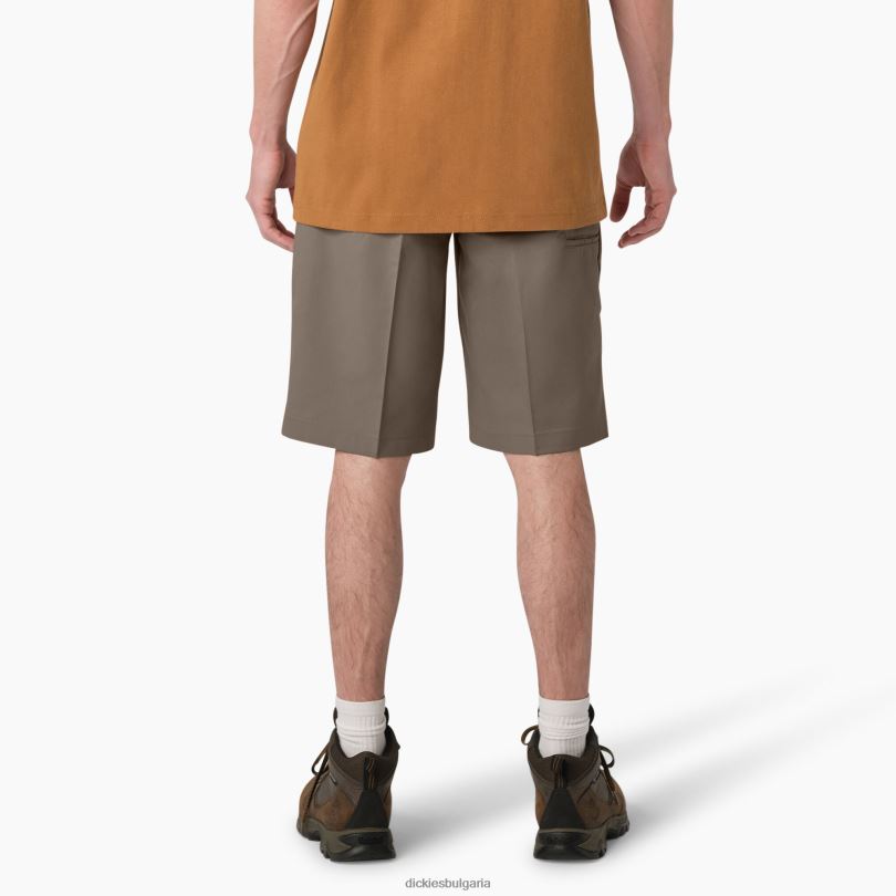 мъже Dickies охлаждащи активни къси панталони с плоски предни панталони 13