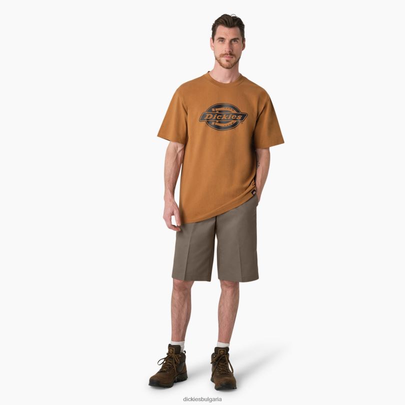 мъже Dickies охлаждащи активни къси панталони с плоски предни панталони 13