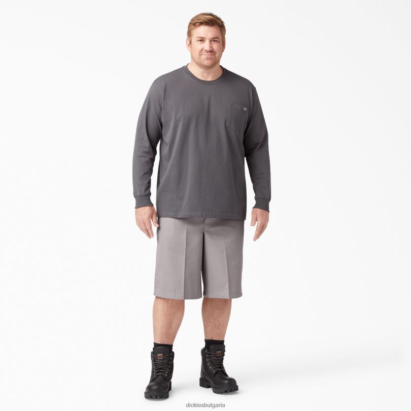 мъже Dickies свободни работни панталони с плоска предна част 13