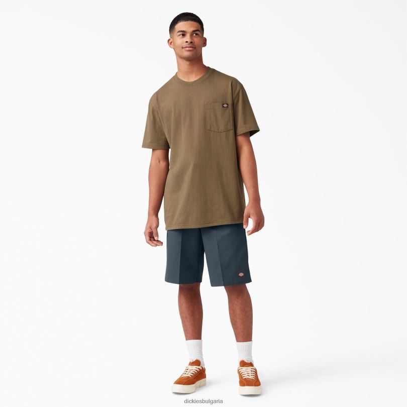 мъже Dickies свободни работни панталони с плоска предна част 13