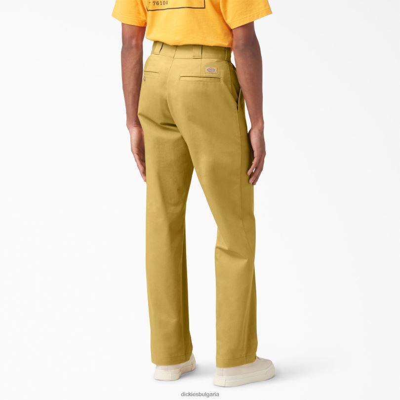 мъже Dickies 100 години работен панталон от сатен тъмно каки с камък (s2k) работно облекло R2PH8274