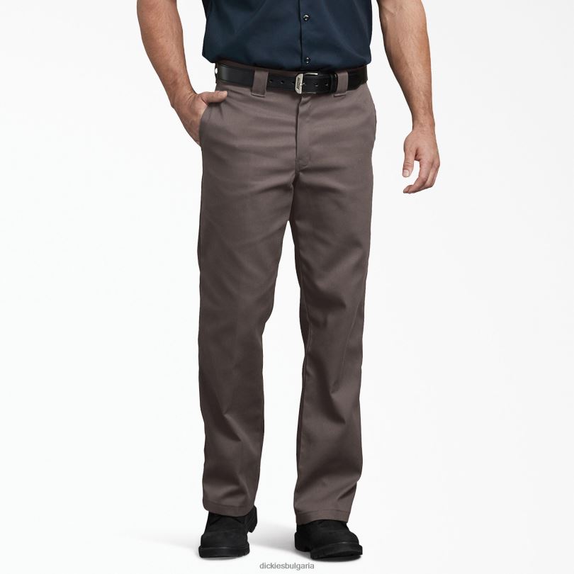 мъже Dickies 874 гъвкав работен панталон тъмно кафяво (db) работно облекло R2PH823