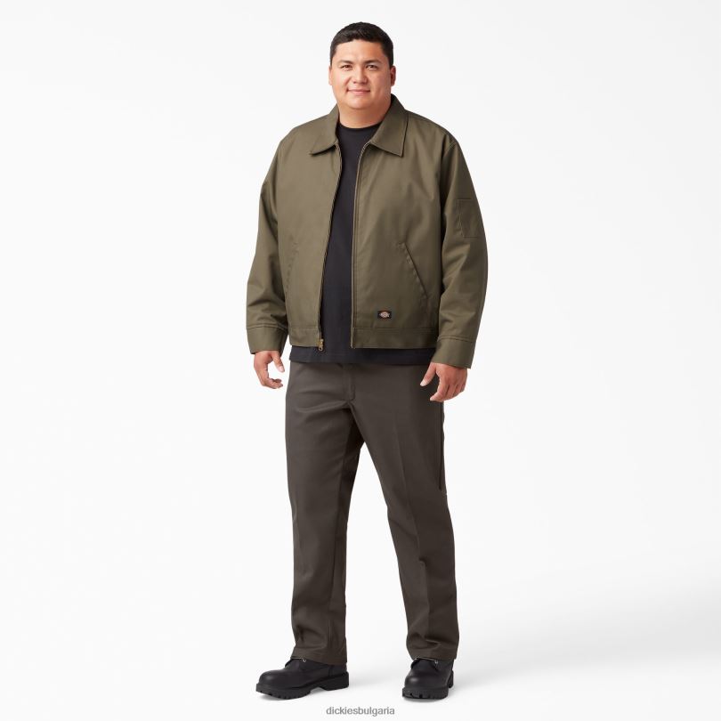 мъже Dickies оригинален работен панталон 874 тъмно кафяво (db) работно облекло R2PH84