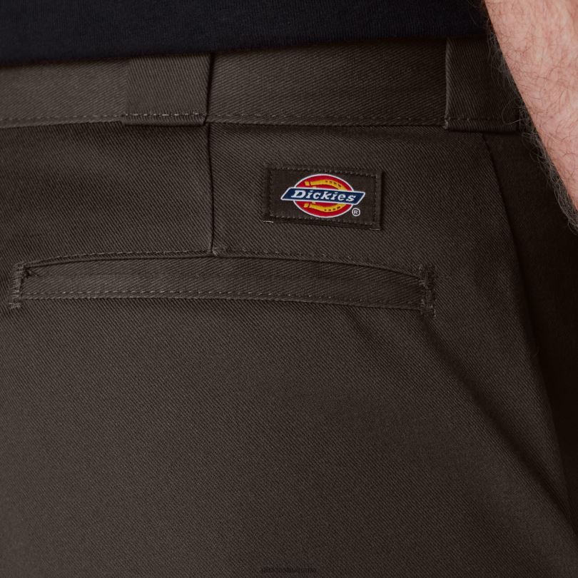 мъже Dickies оригинален работен панталон 874 тъмно кафяво (db) работно облекло R2PH84