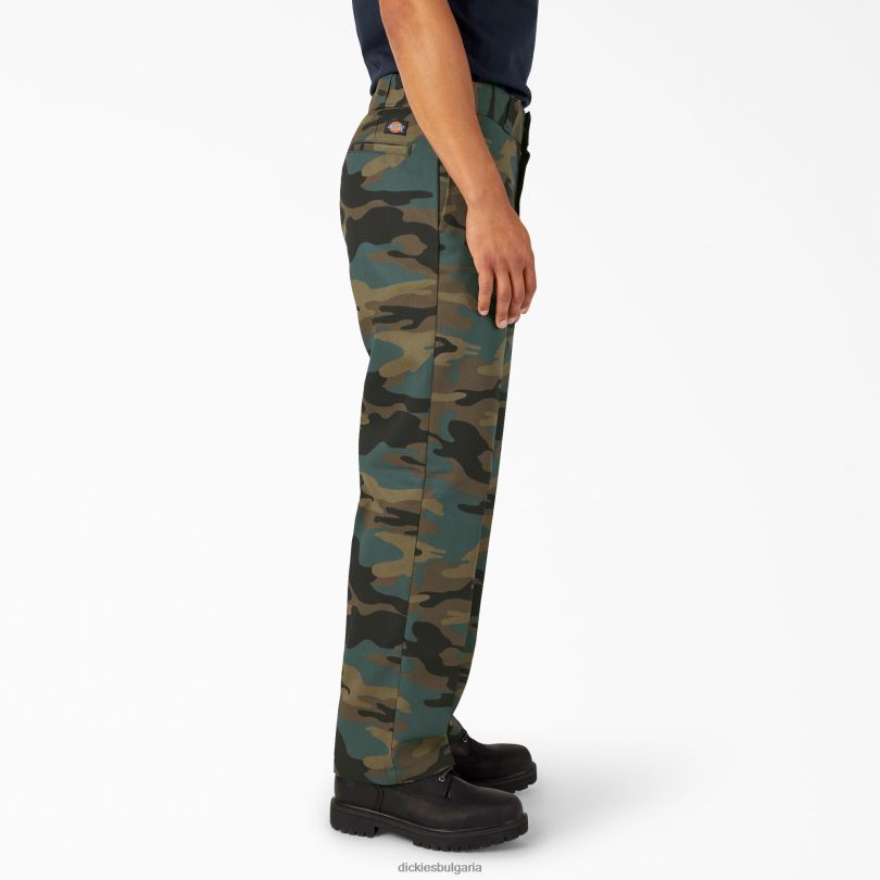 мъже Dickies оригинален работен панталон 874 ловец зелен камуфлаж (hrc) работно облекло R2PH89