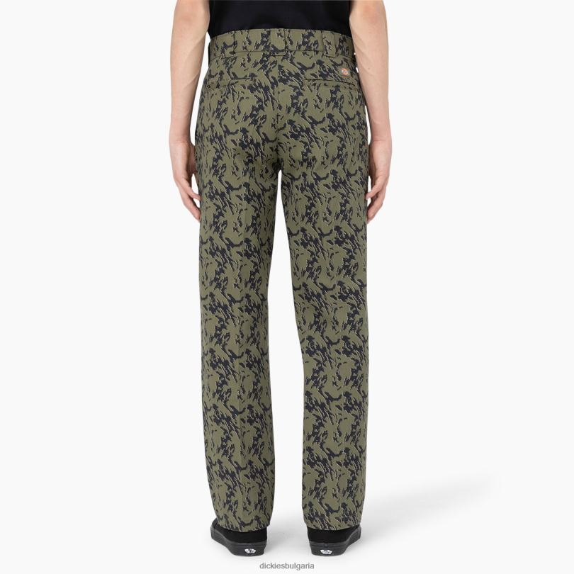 мъже Dickies камуфлажен работен панталон Drewsey камуфлаж с военен зелен бъг (mpe) работно облекло R2PH8331