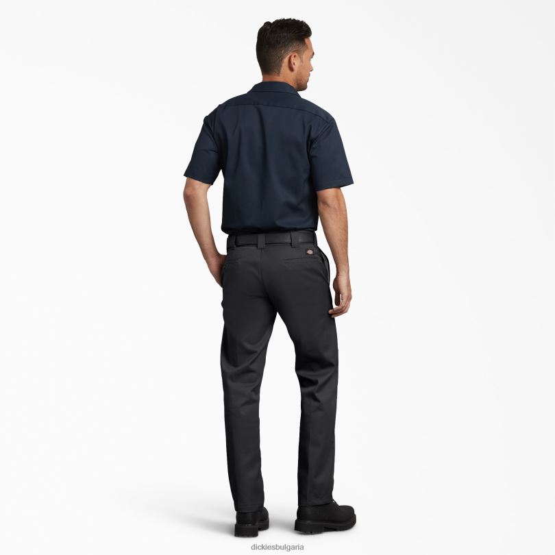 мъже Dickies прилепнали работни панталони черно (bk) работно облекло R2PH8113