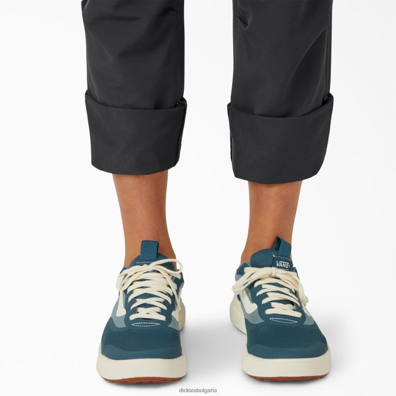 Жени Dickies охлаждащи навиващи се панталони черно (bk) работно облекло R2PH81618