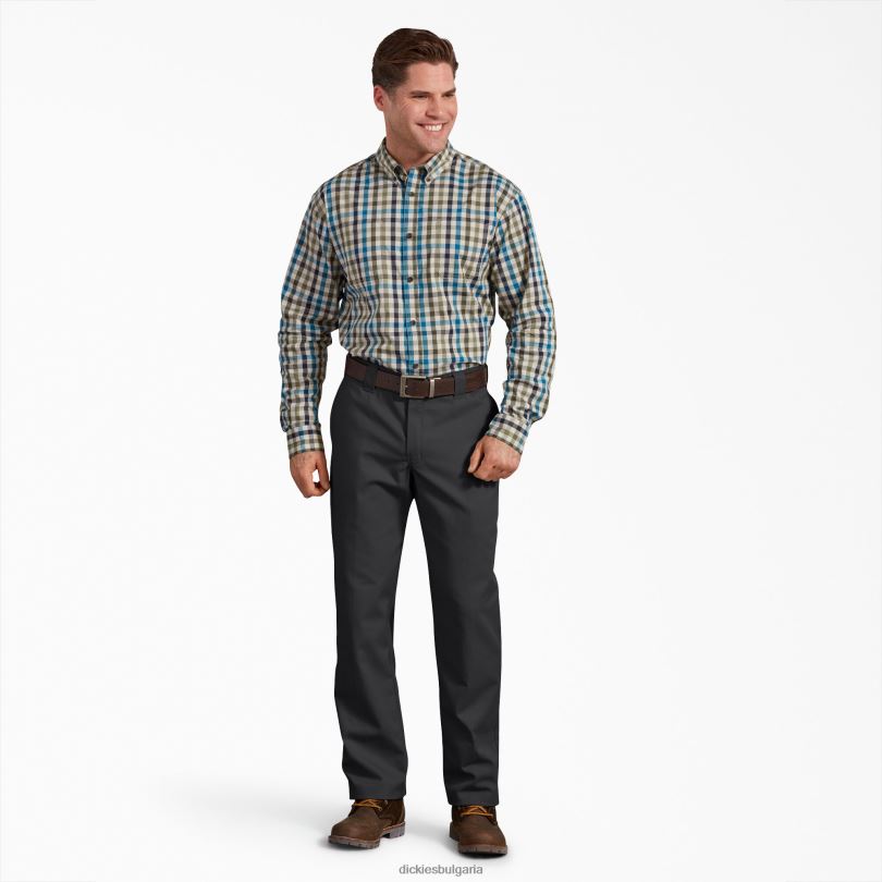 мъже Dickies стандартни панталони с активна талия черно (bk) работно облекло R2PH8168