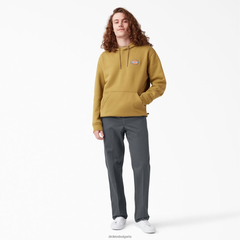 мъже Dickies прилепнали работни панталони въглен сиво (ch) работно облекло R2PH8114