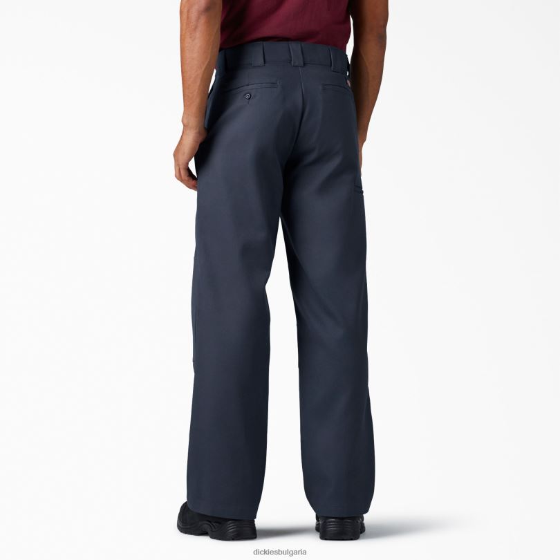 мъже Dickies гъвкав работен панталон с двойно коляно тъмно синьо (dn) работно облекло R2PH8134