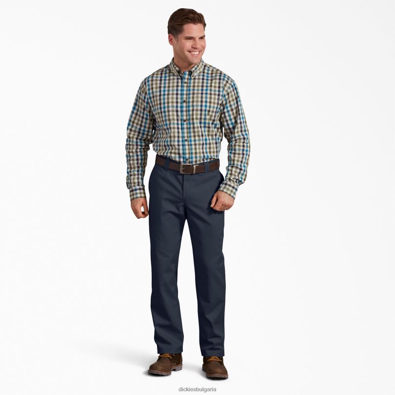 мъже Dickies стандартни панталони с активна талия тъмно синьо (dn) работно облекло R2PH8170