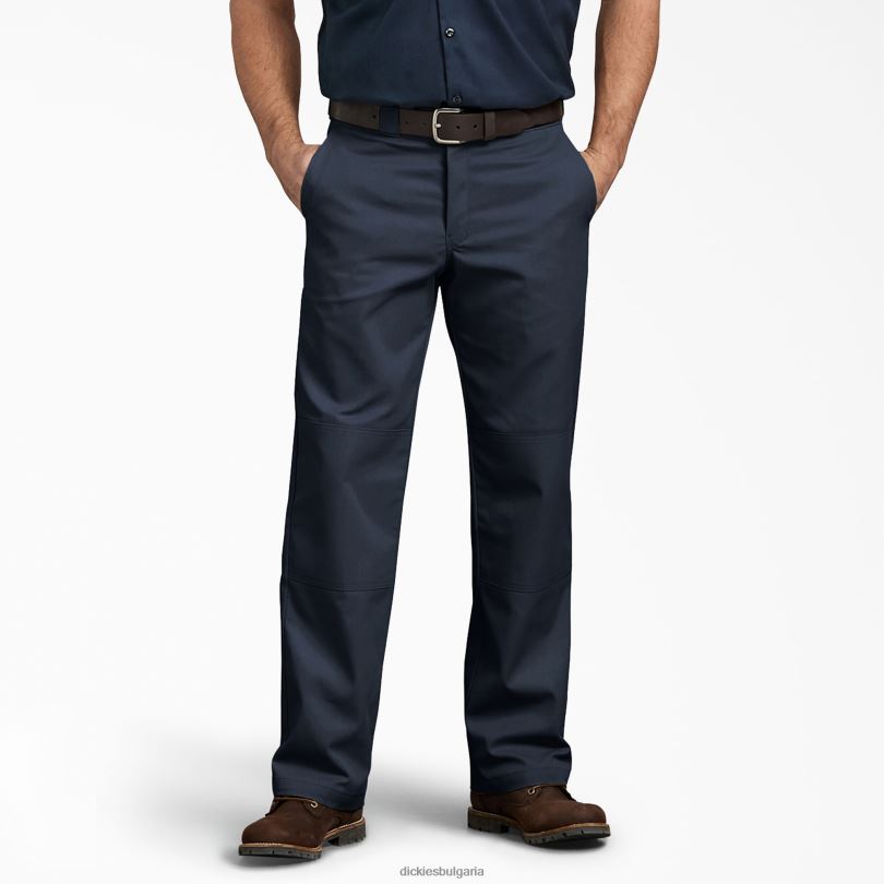 мъже Dickies спокоен работен панталон с двойно коляно тъмно синьо (dn) работно облекло R2PH8181