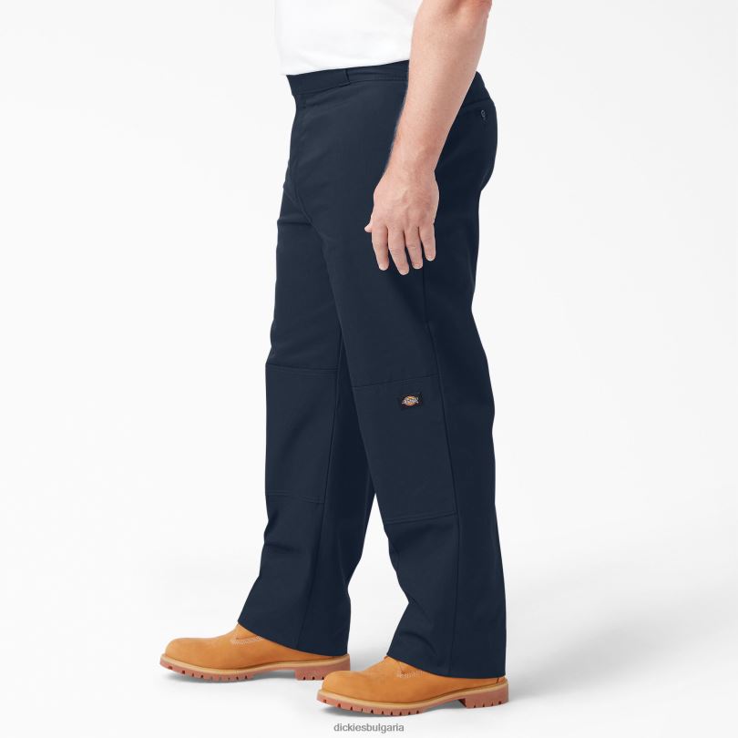 мъже Dickies свободен работен панталон с двойно коляно тъмно синьо (dn) работно облекло R2PH829