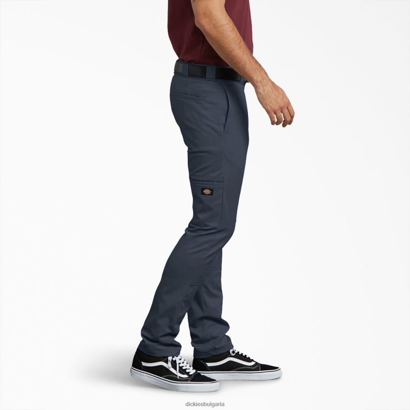 мъже Dickies тесни работни панталони с двойно коляно тъмно синьо (dn) работно облекло R2PH843