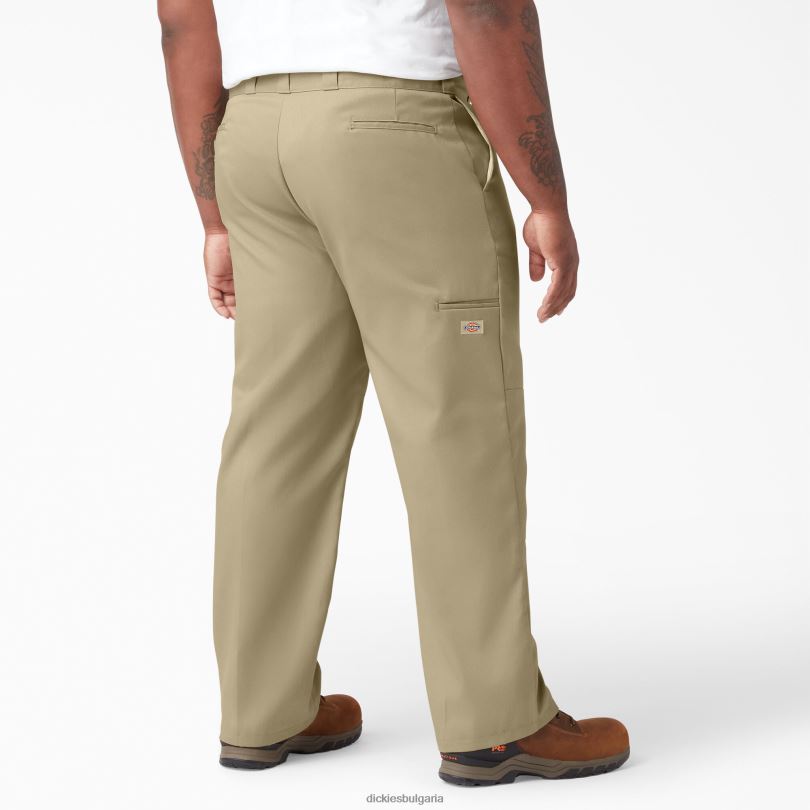 мъже Dickies свободен работен панталон с двойно коляно каки (kh) работно облекло R2PH830
