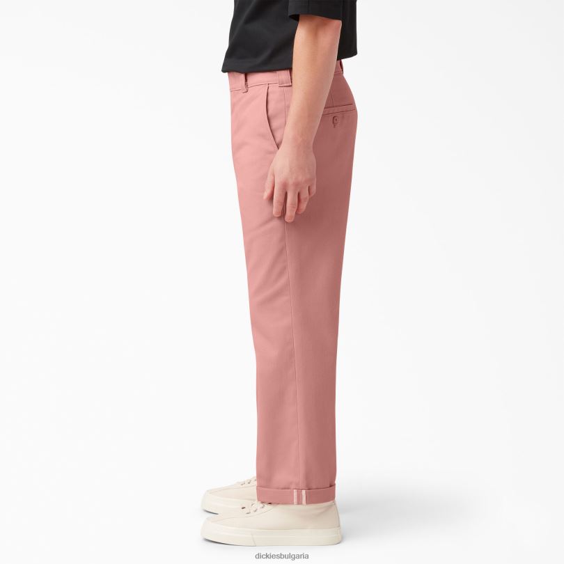 мъже Dickies обикновени работни панталони от кепър с маншети каменна розета (s2r) работно облекло R2PH8289