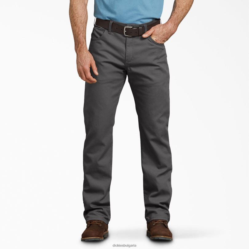 мъже Dickies патешки панталони с нормална кройка каменно сиво (ssl) работно облекло R2PH8139