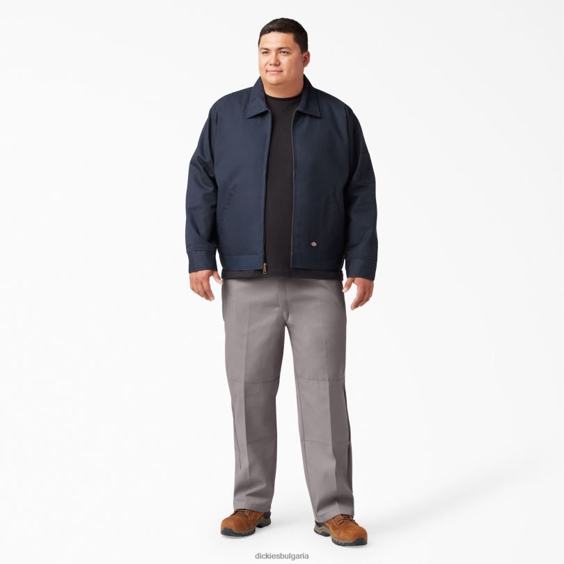 мъже Dickies свободен работен панталон с двойно коляно сребро (sv) работно облекло R2PH831