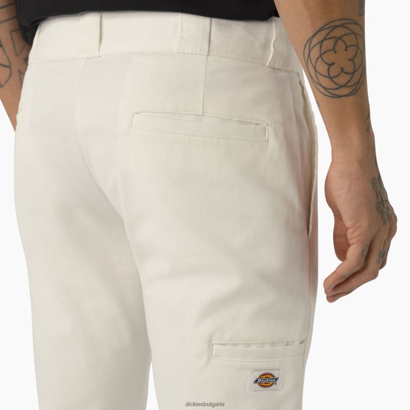 мъже Dickies тесни работни панталони с двойно коляно бяло (wh) работно облекло R2PH849