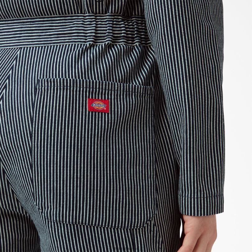 Жени Dickies комбинезон с дълги ръкави на райета от хикори редовен работно облекло R2PH81549