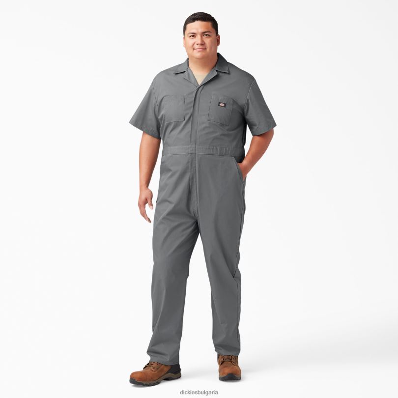 мъже Dickies гащеризон с къс ръкав къс работно облекло R2PH8325