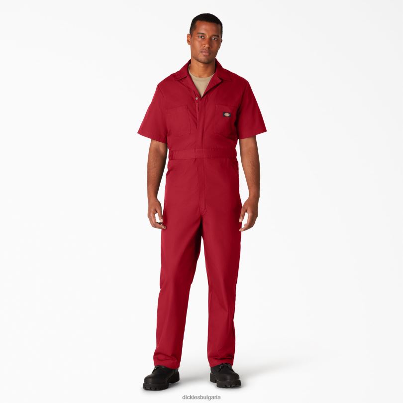 мъже Dickies гащеризон с къс ръкав къс работно облекло R2PH8329