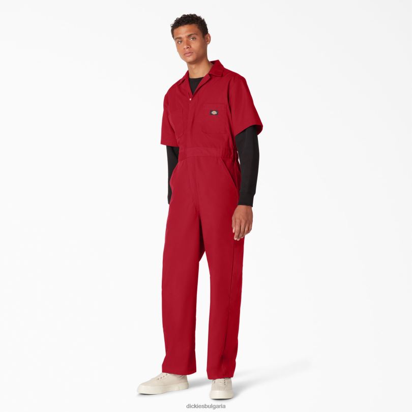 мъже Dickies гащеризон с къс ръкав къс работно облекло R2PH8329