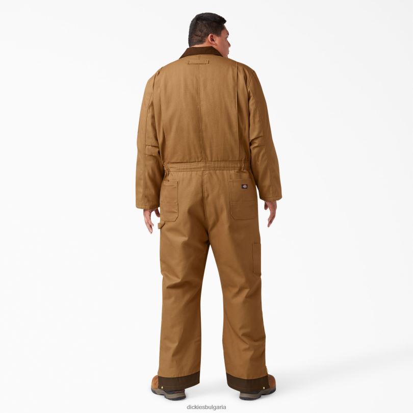 мъже Dickies гащеризон с изолация на патица кафява патица (bd) работно облекло R2PH81348