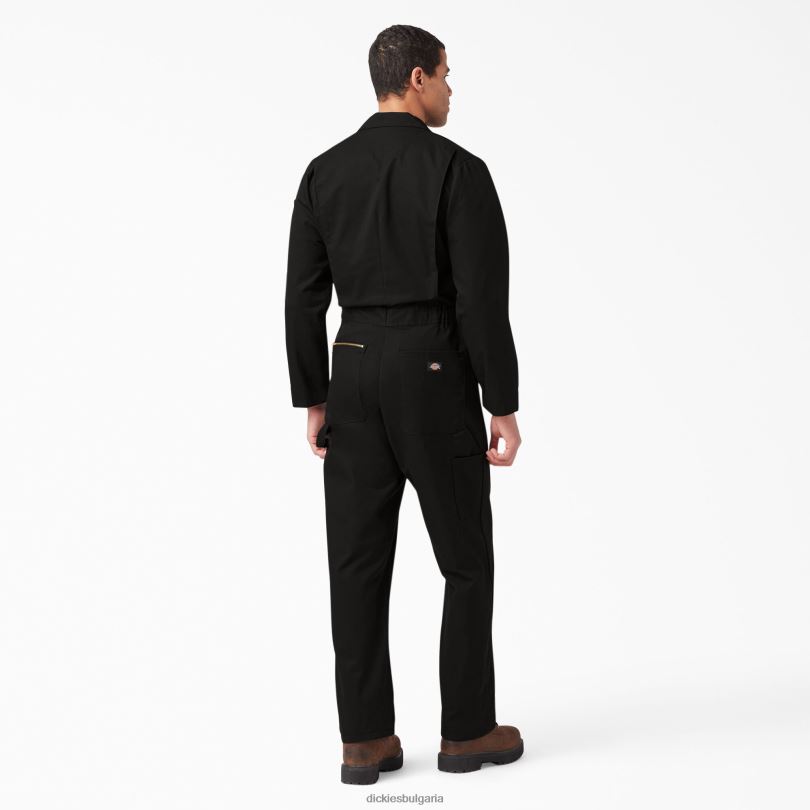 мъже Dickies луксозен комбинезон с дълъг ръкав черно (bk) работно облекло R2PH81234