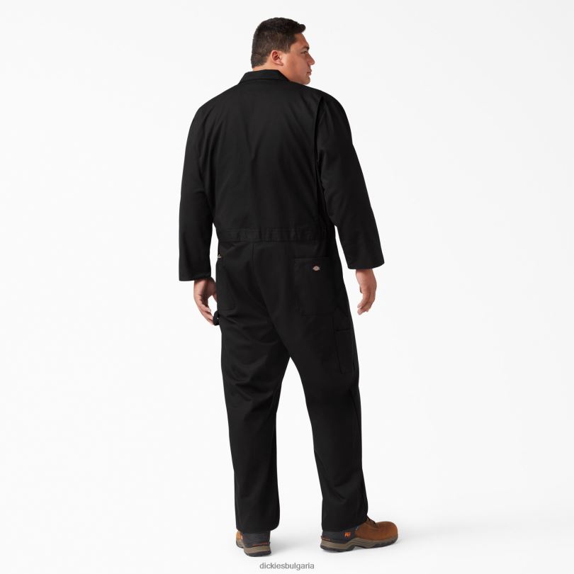 мъже Dickies луксозен комбинезон с дълъг ръкав черно (bk) работно облекло R2PH81234