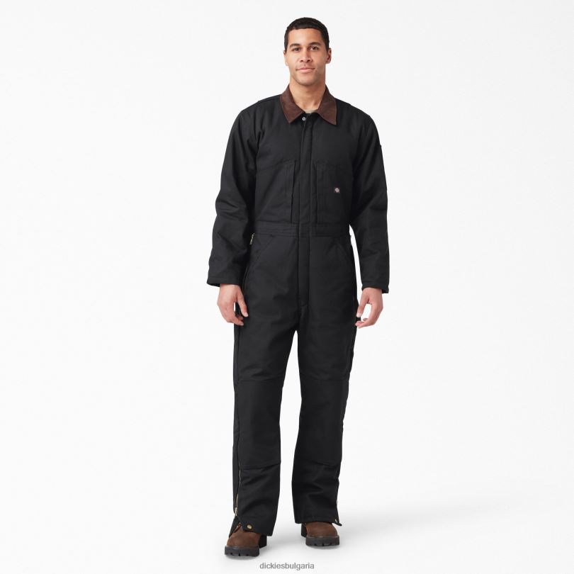 мъже Dickies гащеризон с изолация на патица черно (bk) работно облекло R2PH81349