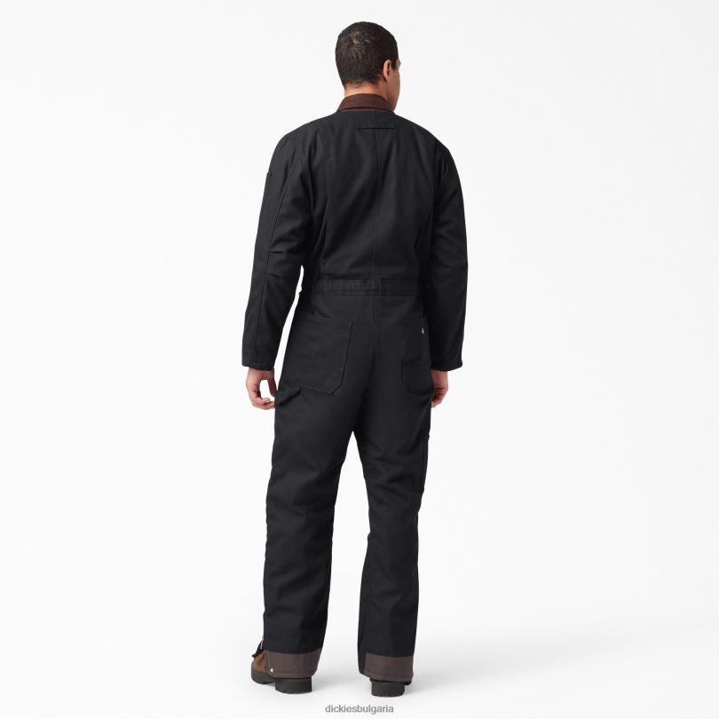 мъже Dickies гащеризон с изолация на патица черно (bk) работно облекло R2PH81349